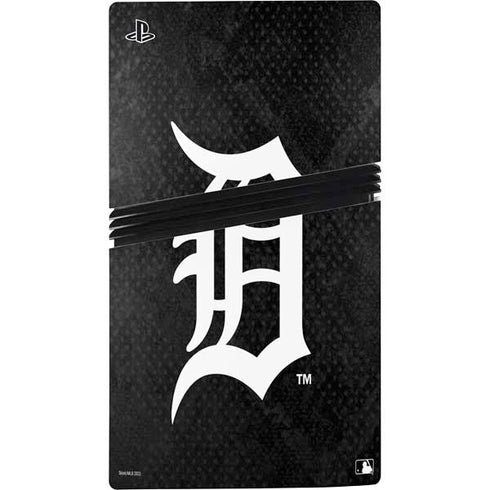 MLB Detroit Tigers Dark Wash PS5 Pro Disk Bundle  Skin